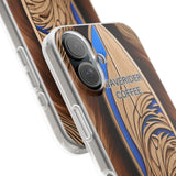 Surf-Inspired Flexi Cases for Coffee Lovers | Waverider Design, Beach Vibes, Gift for Surfers, Phone Accessory, Coastal Decor