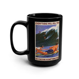 Surfing Coffee Mug, 15oz - Adventures Waverider Coffee Company Design
