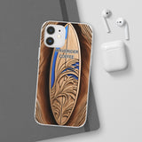 Surf-Inspired Flexi Cases for Coffee Lovers | Waverider Design, Beach Vibes, Gift for Surfers, Phone Accessory, Coastal Decor