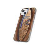 Surf-Inspired Flexi Cases for Coffee Lovers | Waverider Design, Beach Vibes, Gift for Surfers, Phone Accessory, Coastal Decor