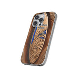 Surf-Inspired Flexi Cases for Coffee Lovers | Waverider Design, Beach Vibes, Gift for Surfers, Phone Accessory, Coastal Decor