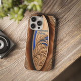 Surf-Inspired Flexi Cases for Coffee Lovers | Waverider Design, Beach Vibes, Gift for Surfers, Phone Accessory, Coastal Decor
