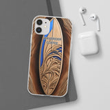 Surf-Inspired Flexi Cases for Coffee Lovers | Waverider Design, Beach Vibes, Gift for Surfers, Phone Accessory, Coastal Decor