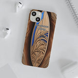 Surf-Inspired Flexi Cases for Coffee Lovers | Waverider Design, Beach Vibes, Gift for Surfers, Phone Accessory, Coastal Decor