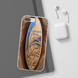 Surf-Inspired Flexi Cases for Coffee Lovers | Waverider Design, Beach Vibes, Gift for Surfers, Phone Accessory, Coastal Decor