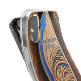 Surf-Inspired Flexi Cases for Coffee Lovers | Waverider Design, Beach Vibes, Gift for Surfers, Phone Accessory, Coastal Decor