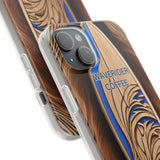 Surf-Inspired Flexi Cases for Coffee Lovers | Waverider Design, Beach Vibes, Gift for Surfers, Phone Accessory, Coastal Decor