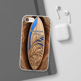 Surf-Inspired Flexi Cases for Coffee Lovers | Waverider Design, Beach Vibes, Gift for Surfers, Phone Accessory, Coastal Decor