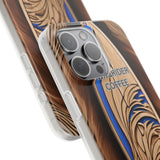 Surf-Inspired Flexi Cases for Coffee Lovers | Waverider Design, Beach Vibes, Gift for Surfers, Phone Accessory, Coastal Decor