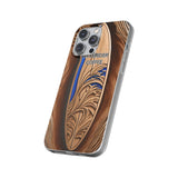 Surf-Inspired Flexi Cases for Coffee Lovers | Waverider Design, Beach Vibes, Gift for Surfers, Phone Accessory, Coastal Decor