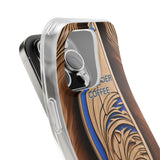 Surf-Inspired Flexi Cases for Coffee Lovers | Waverider Design, Beach Vibes, Gift for Surfers, Phone Accessory, Coastal Decor