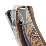 Surf-Inspired Flexi Cases for Coffee Lovers | Waverider Design, Beach Vibes, Gift for Surfers, Phone Accessory, Coastal Decor