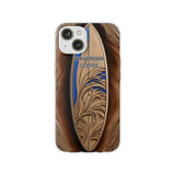 Surf-Inspired Flexi Cases for Coffee Lovers | Waverider Design, Beach Vibes, Gift for Surfers, Phone Accessory, Coastal Decor