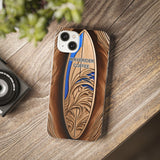 Surf-Inspired Flexi Cases for Coffee Lovers | Waverider Design, Beach Vibes, Gift for Surfers, Phone Accessory, Coastal Decor