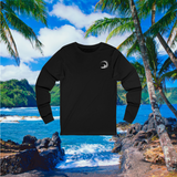 Custom Waverider Coffee Company Surf Rider Logo Designed Jersey Long Sleeve Tee