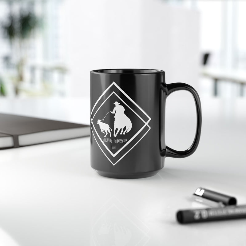Stylish Cowboy-Themed Waverider Coffee Company Coffee Mug - 15oz