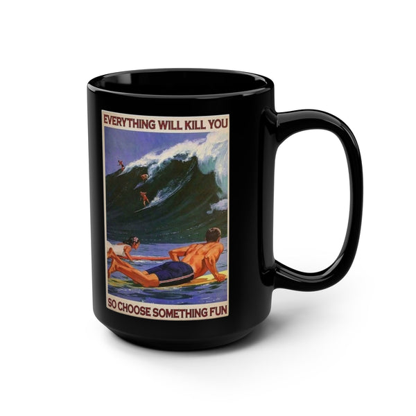 Surfing Coffee Mug, 15oz - Adventures Waverider Coffee Company Design