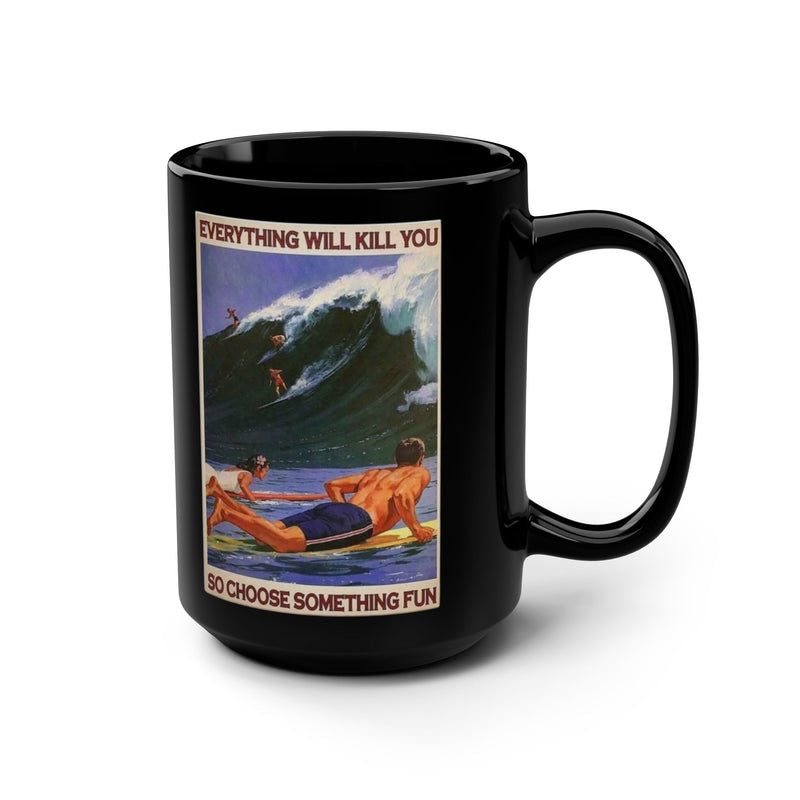 Surfing Coffee Mug, 15oz - Adventures Waverider Coffee Company Design