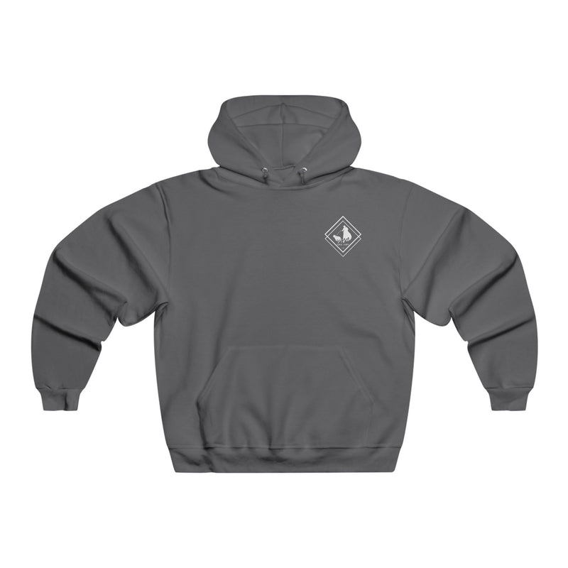 Cowboy Country Men's Hooded Sweatshirt - Waverider Coffee Company Design, Rodeo Western Wear Gift, Rancher Apparel, Cowboy Outfit, Country