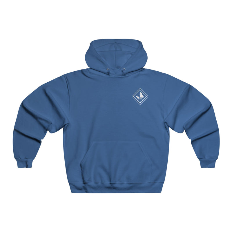 Cowboy Country Men's Hooded Sweatshirt - Waverider Coffee Company Design, Rodeo Western Wear Gift, Rancher Apparel, Cowboy Outfit, Country