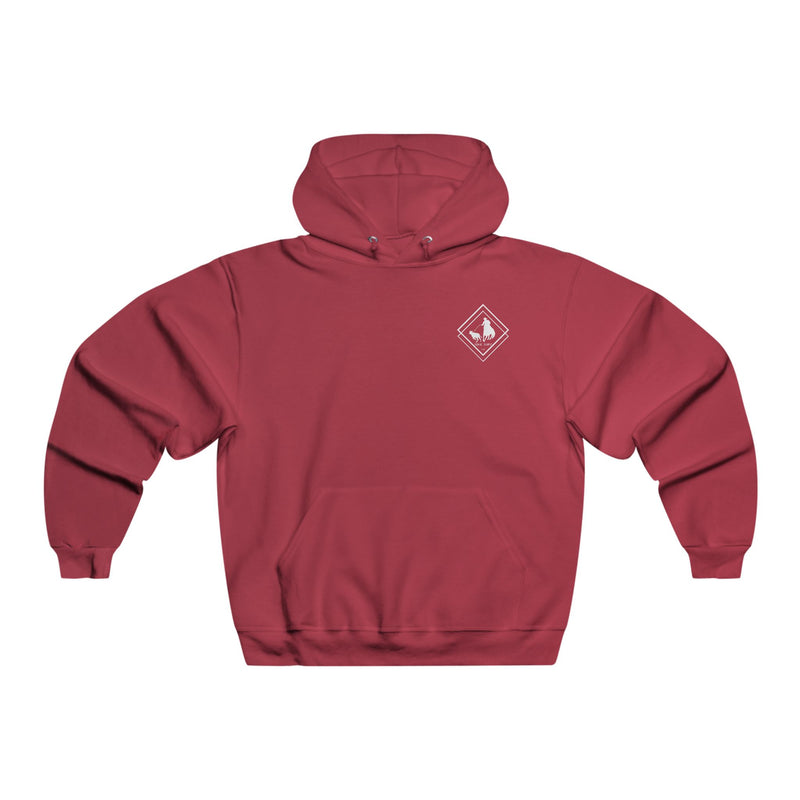 Cowboy Country Men's Hooded Sweatshirt - Waverider Coffee Company Design, Rodeo Western Wear Gift, Rancher Apparel, Cowboy Outfit, Country
