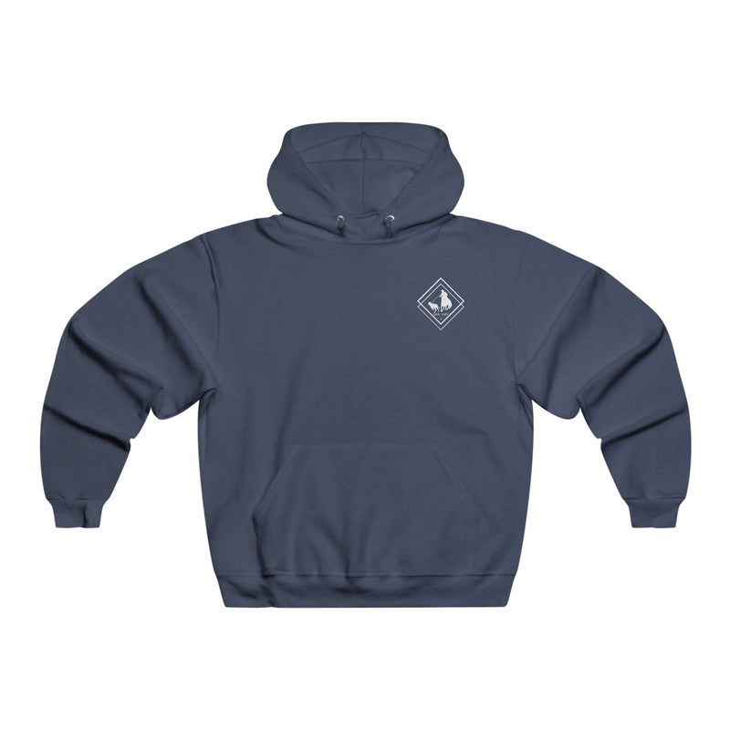 Cowboy Country Men's Hooded Sweatshirt - Waverider Coffee Company Design, Rodeo Western Wear Gift, Rancher Apparel, Cowboy Outfit, Country